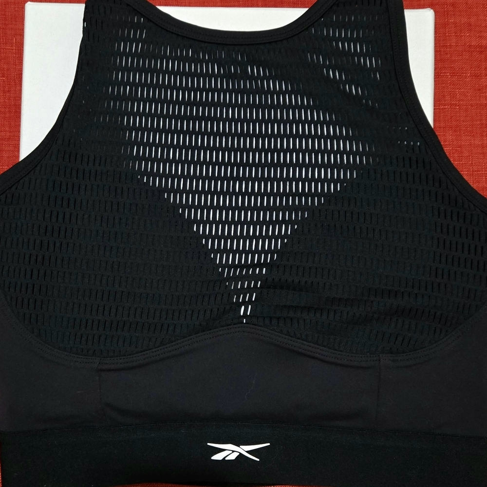 Reebok Black High-Neck Mesh  Thick Ban Nwot High Support